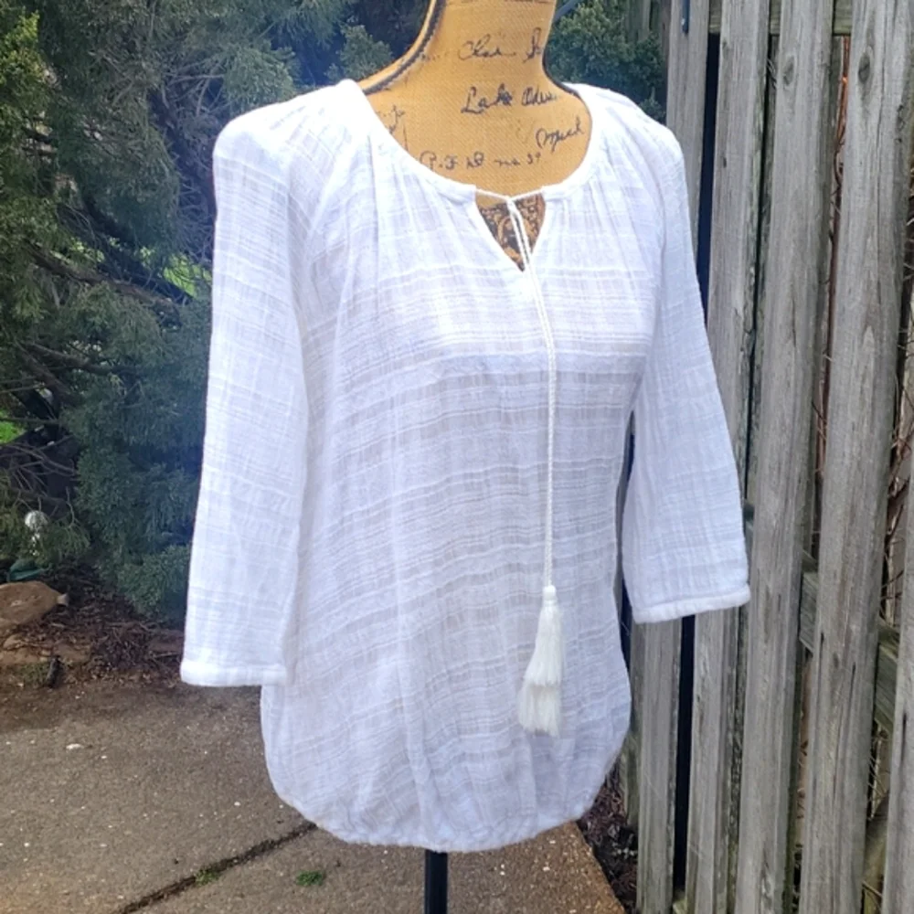 Liz Lange 100% Cotton Gauze Maternity Top